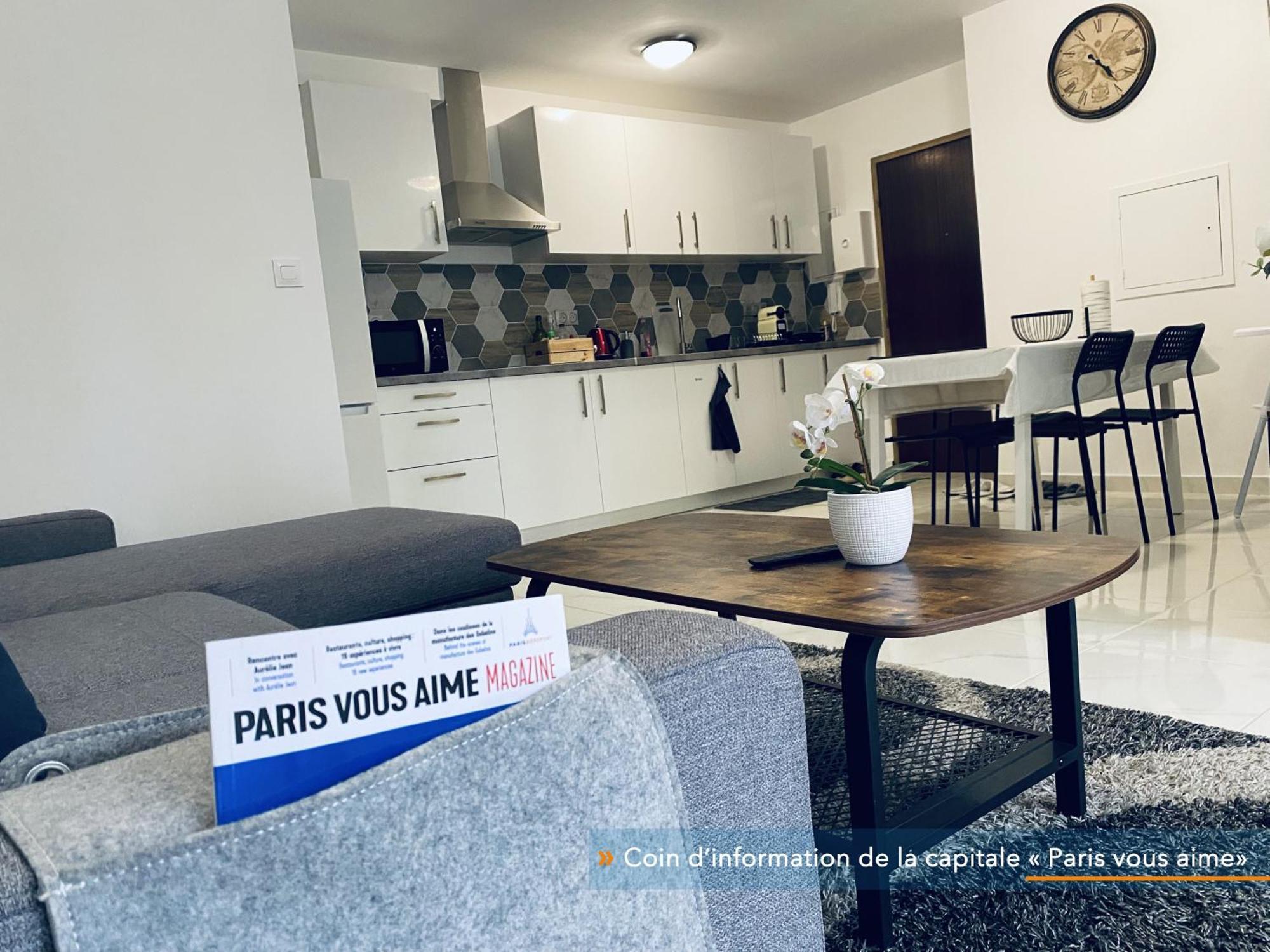 Appartement Parisien Neuf, Moderne Avec Une Grande Salon, 2 Chambres, 4 Lits, Parking Gratuit, 15Min De Paris Et 13 Min Aeroport Orly Vitry-sur-Seine Exterior photo