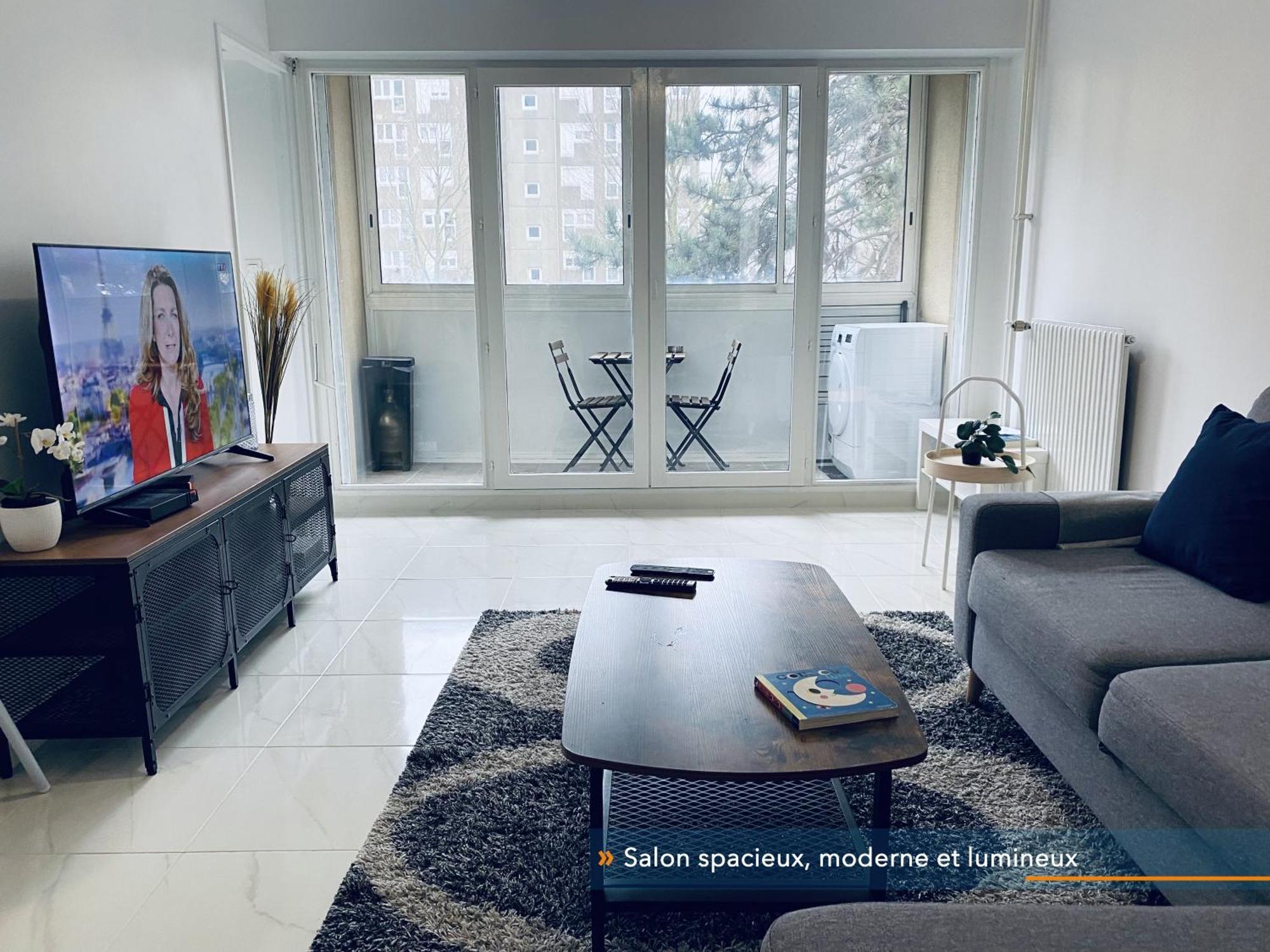 Appartement Parisien Neuf, Moderne Avec Une Grande Salon, 2 Chambres, 4 Lits, Parking Gratuit, 15Min De Paris Et 13 Min Aeroport Orly Vitry-sur-Seine Exterior photo